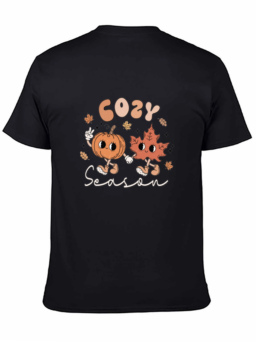 Cozy Season Graphic T-Shirt - Fall Themed Tee