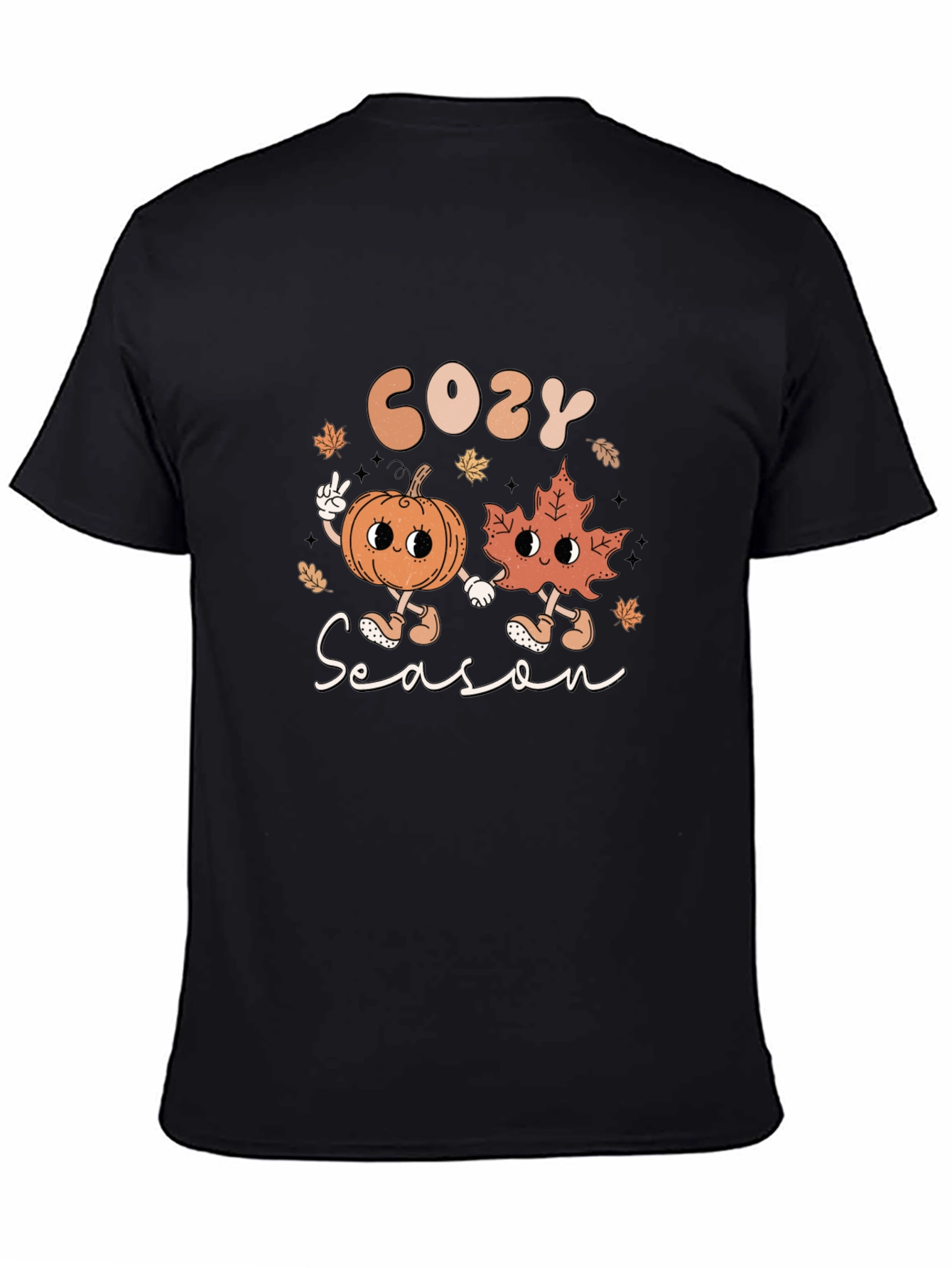 Cozy Season Graphic T-Shirt - Fall Themed Tee