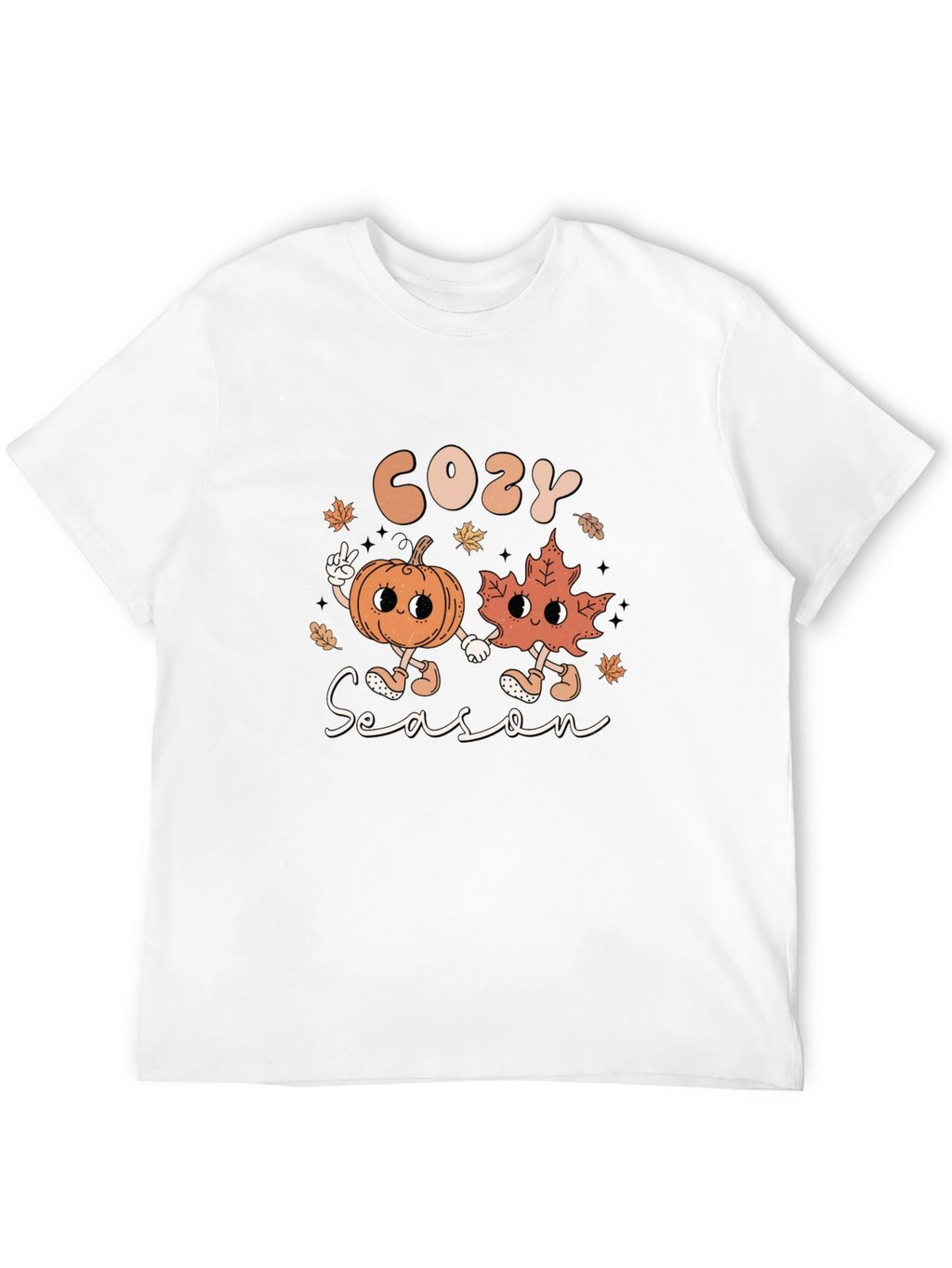 Cozy Season Graphic T-Shirt - Fall Themed Tee