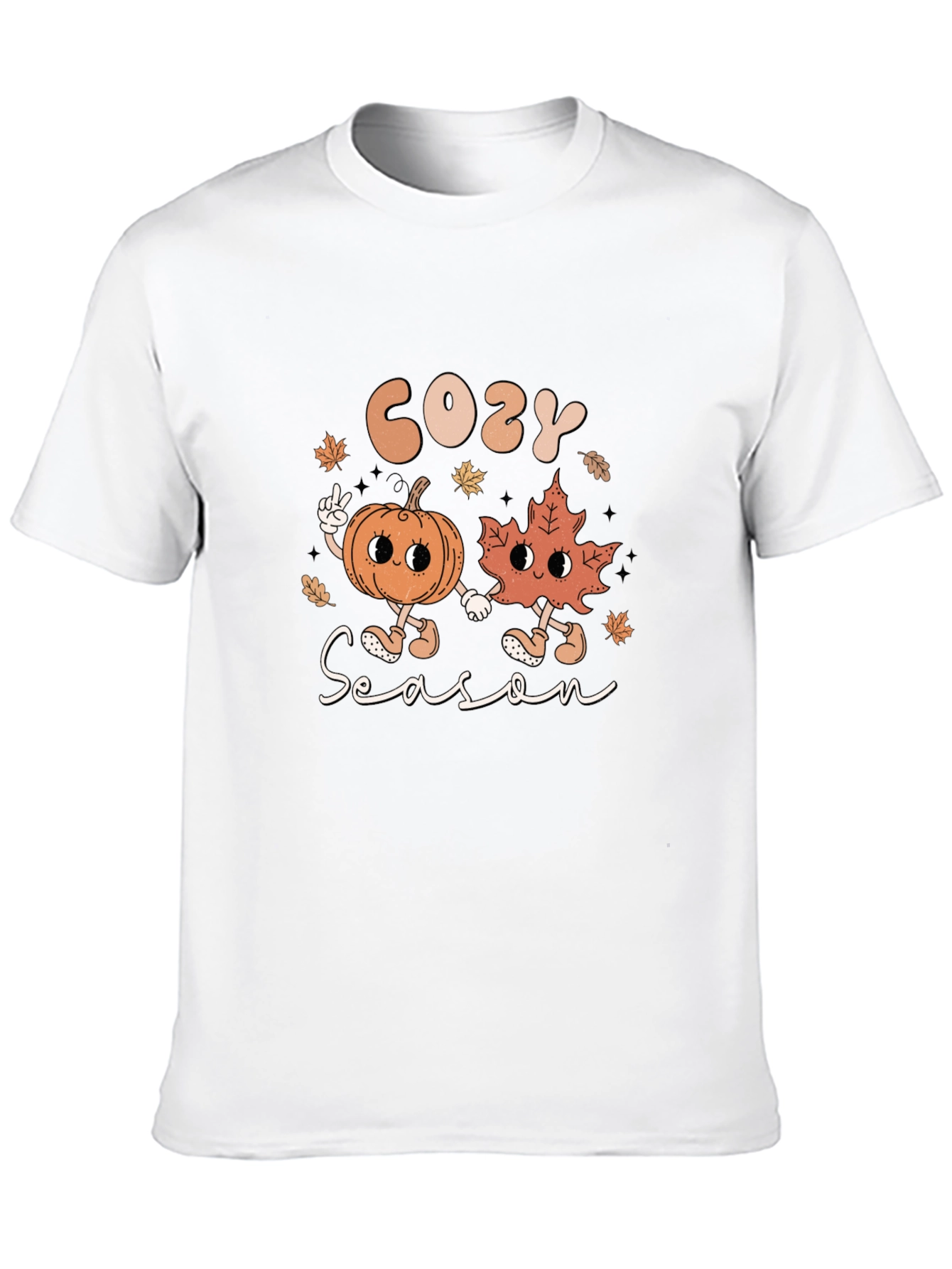 Cozy Season Graphic T-Shirt - Fall Themed Tee
