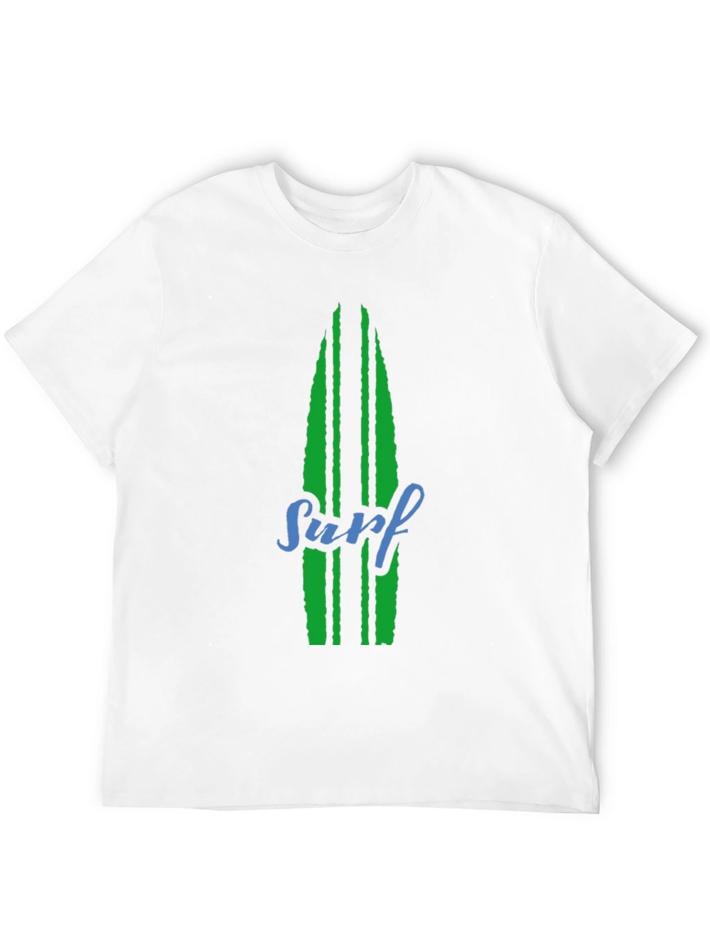 Surfboard Graphic Tee - Black Cotton T-Shirt