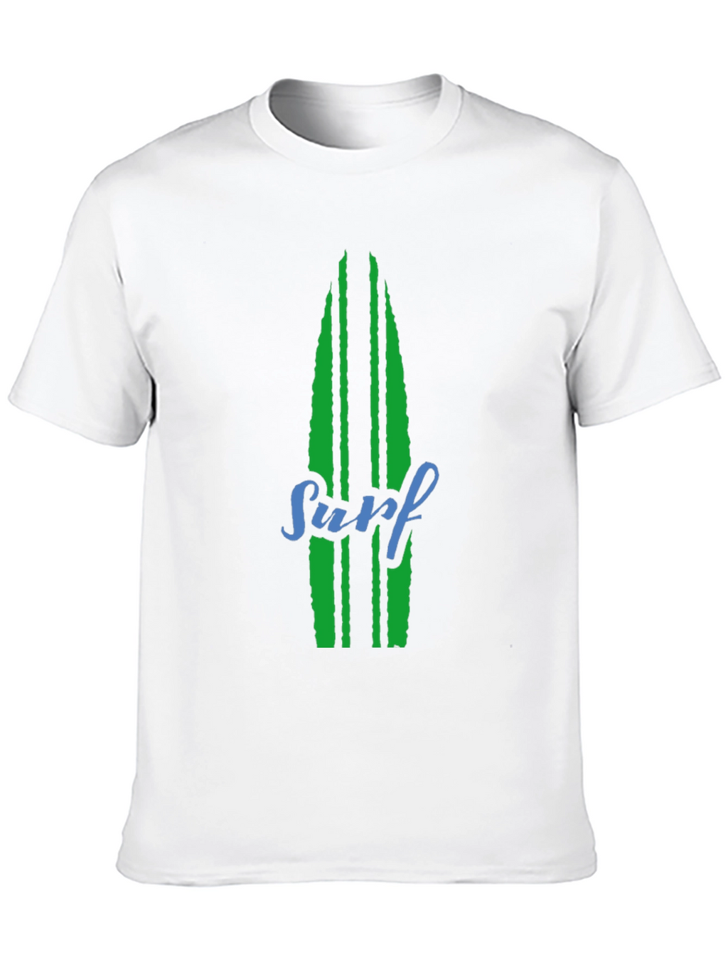 Surfboard Graphic Tee - Black Cotton T-Shirt
