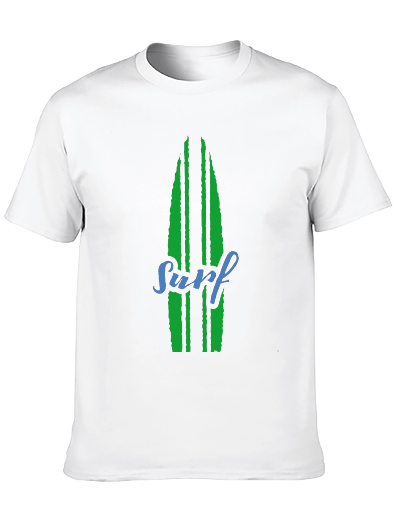 Surfboard Graphic Tee - Black Cotton T-Shirt