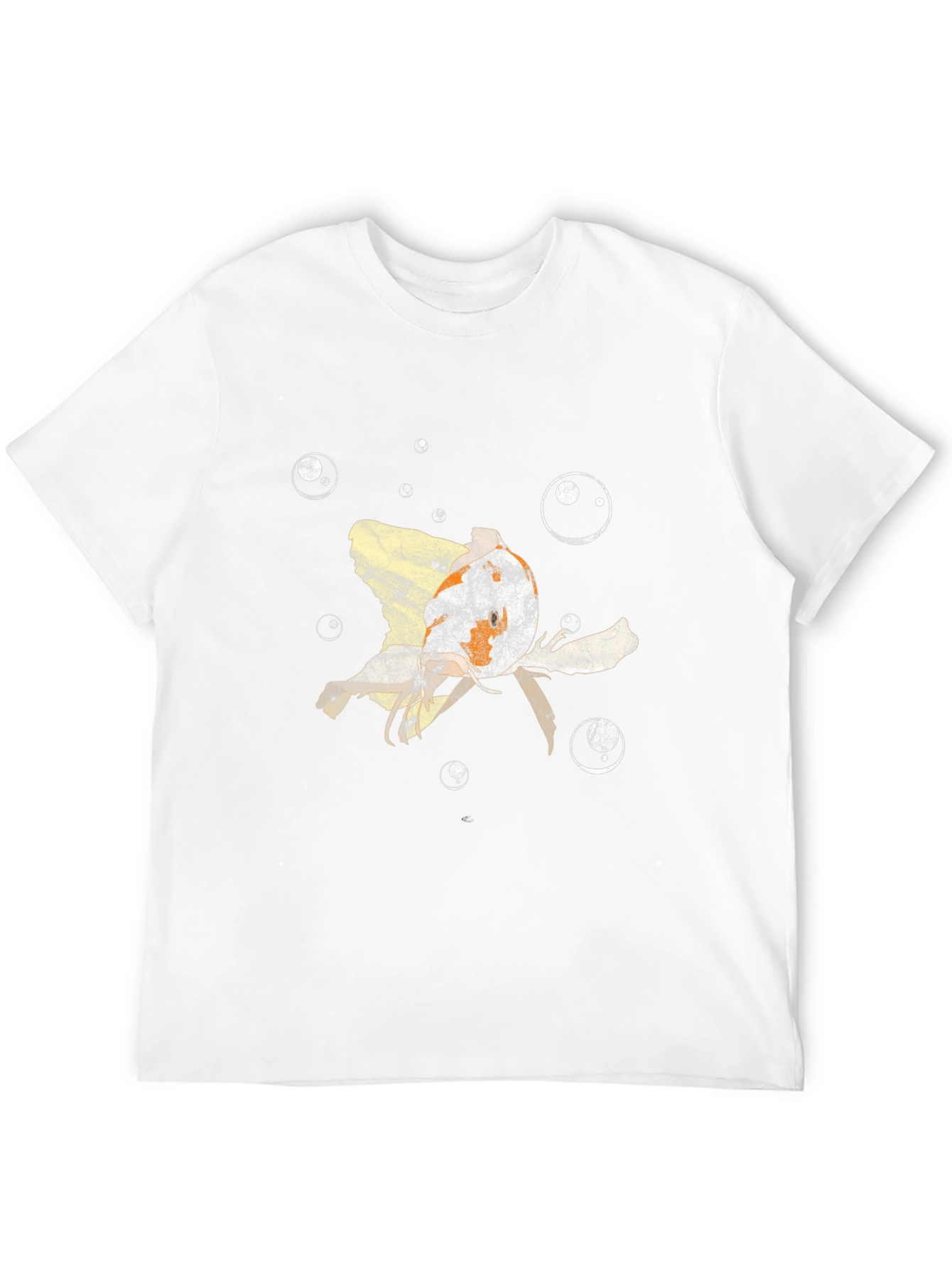 Koi Fish Bubble T-Shirt - Black