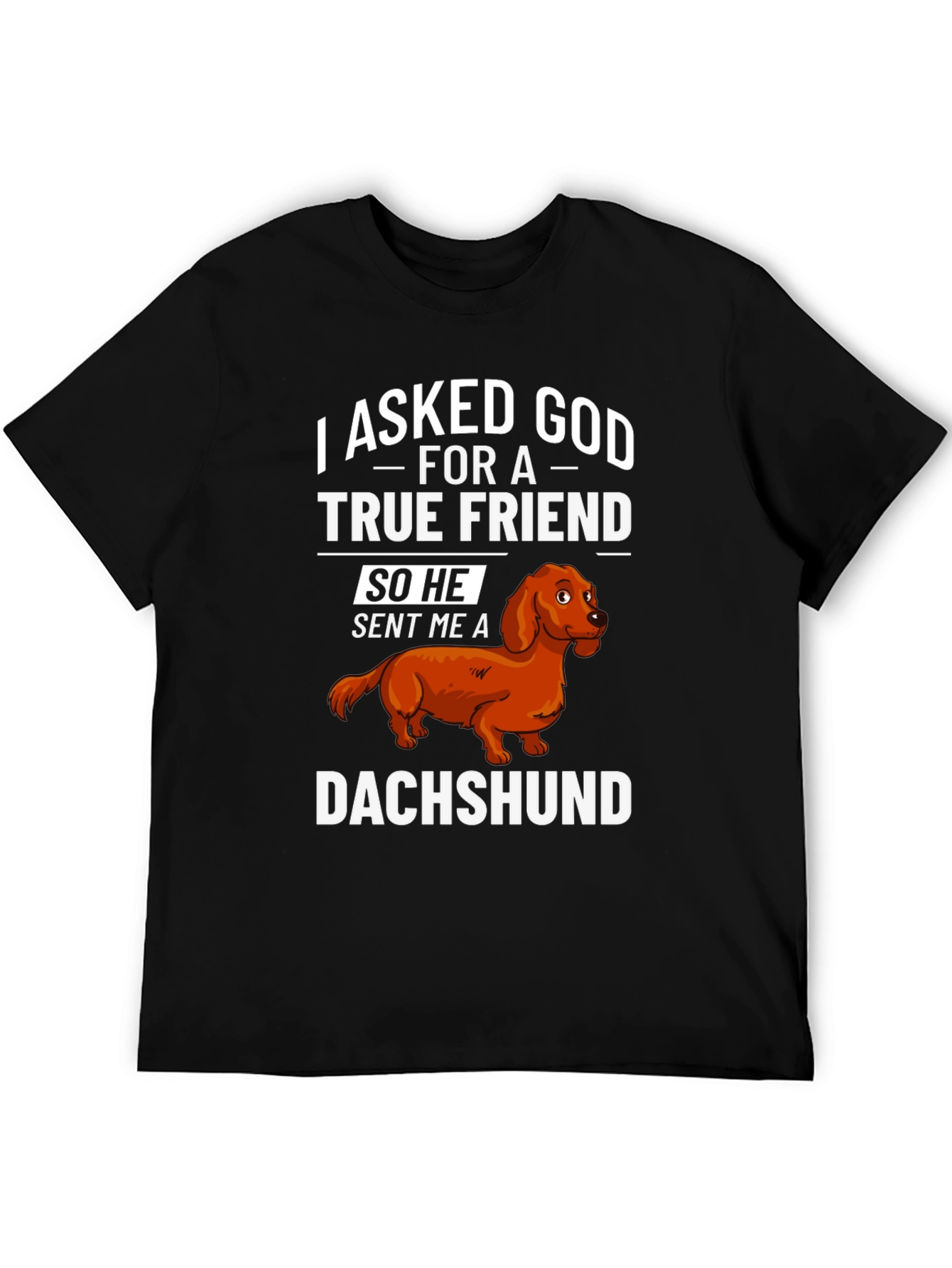 Dachshund True Friend T-Shirt - Dog Lover Apparel