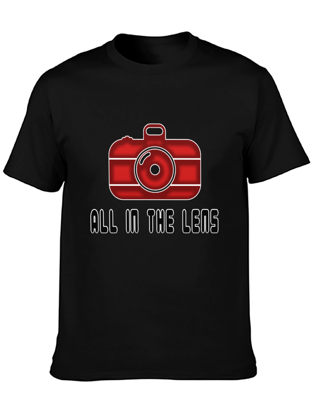All In The Lens Graphic Black T-Shirt