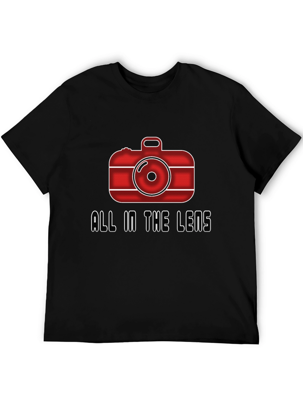 All In The Lens Graphic Black T-Shirt