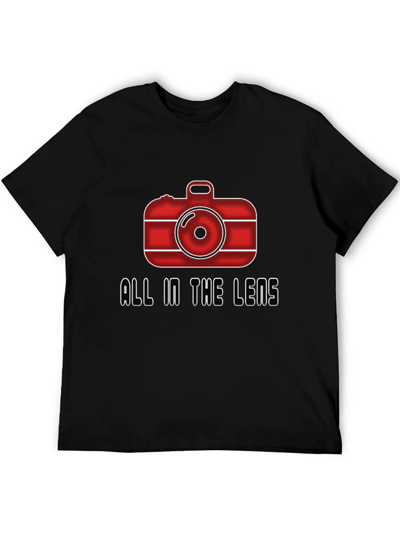 All In The Lens Graphic Black T-Shirt