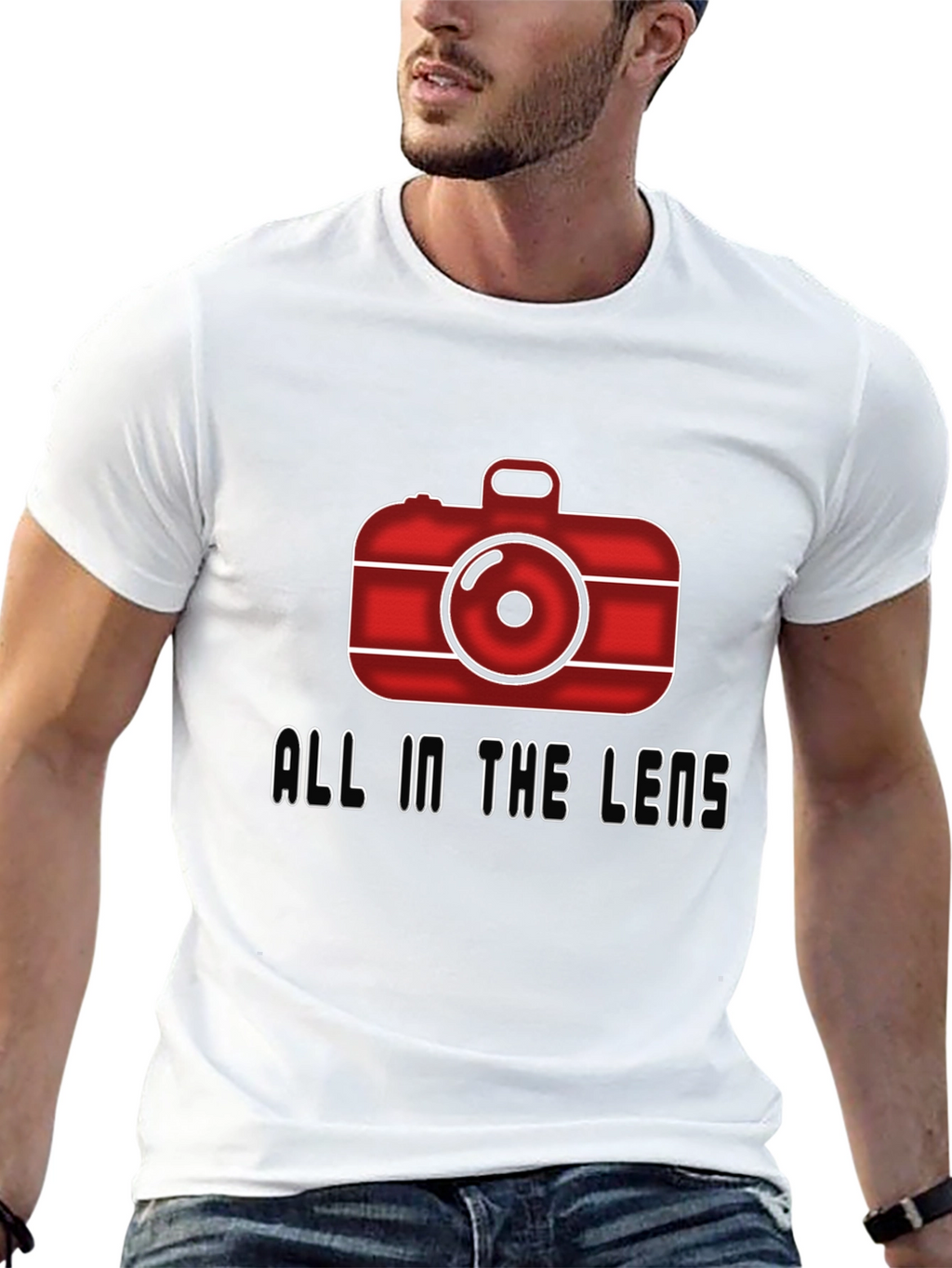 All In The Lens Graphic Black T-Shirt