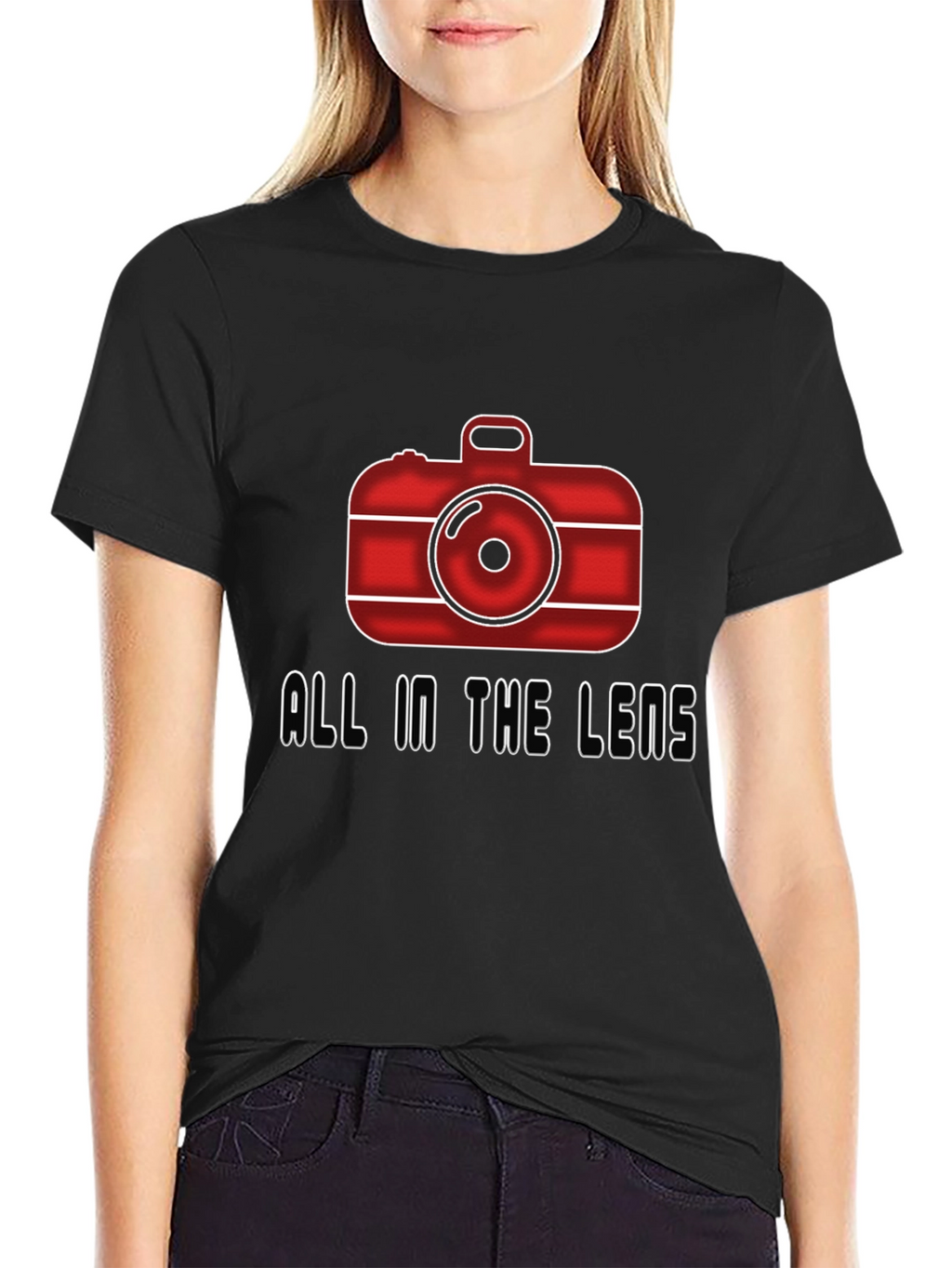 All In The Lens Graphic Black T-Shirt