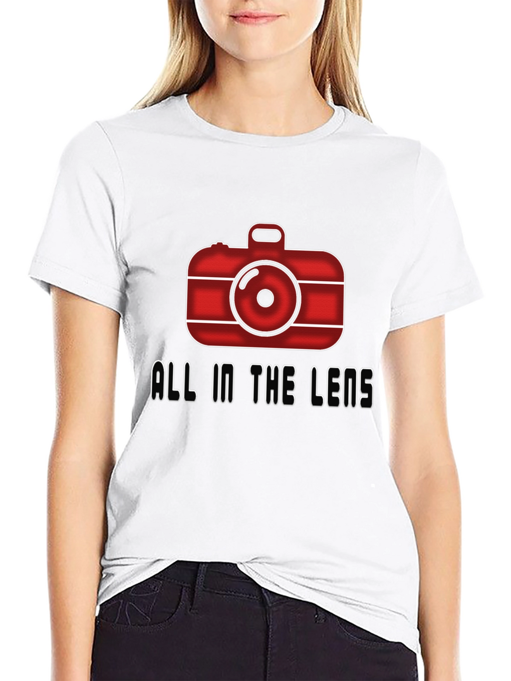 All In The Lens Graphic Black T-Shirt