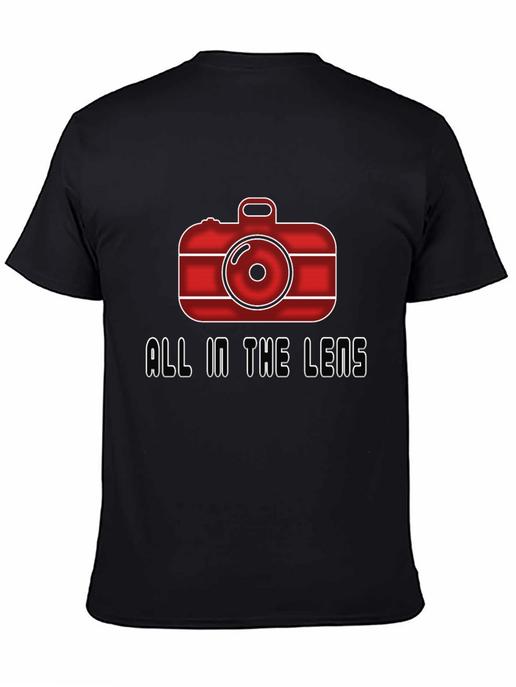 All In The Lens Graphic Black T-Shirt