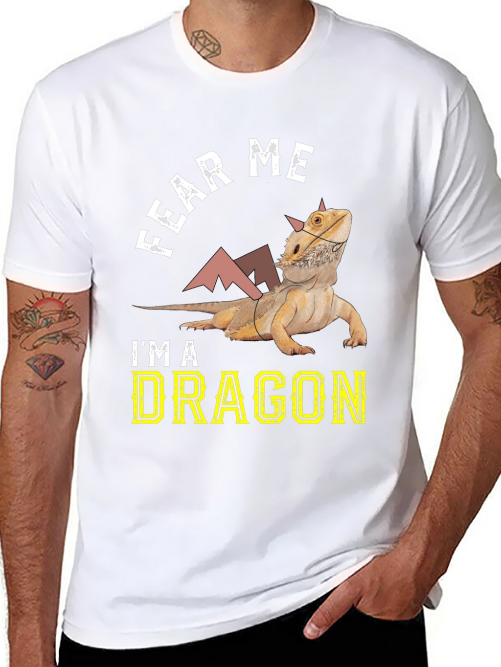Fear Me Im A Dragon Bearded Dragon T-Shirt