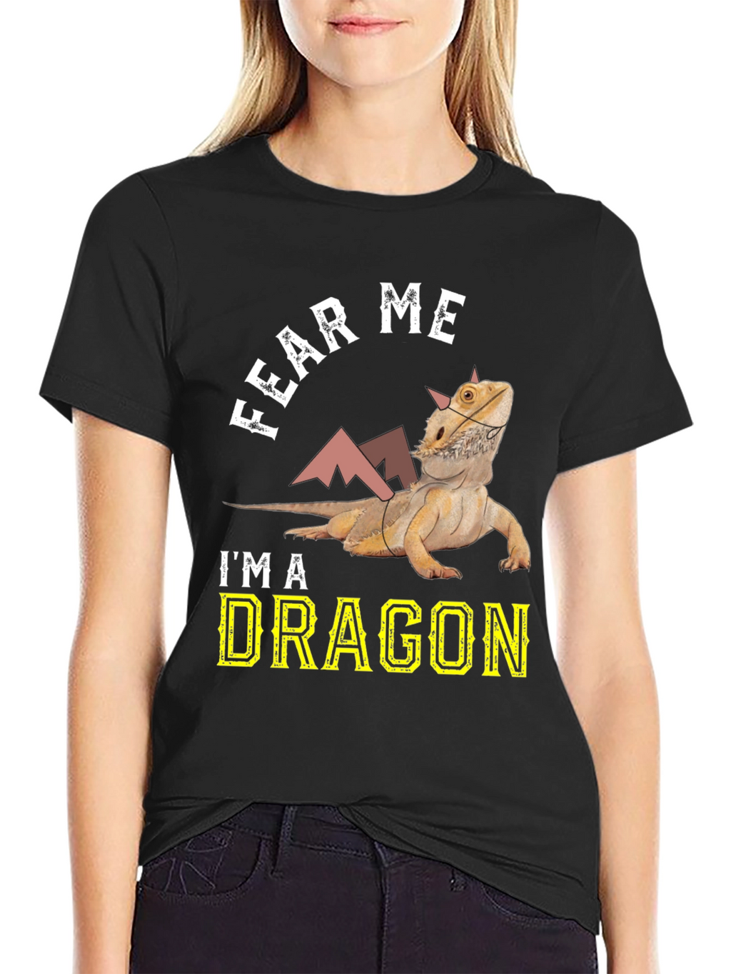 Fear Me Im A Dragon Bearded Dragon T-Shirt