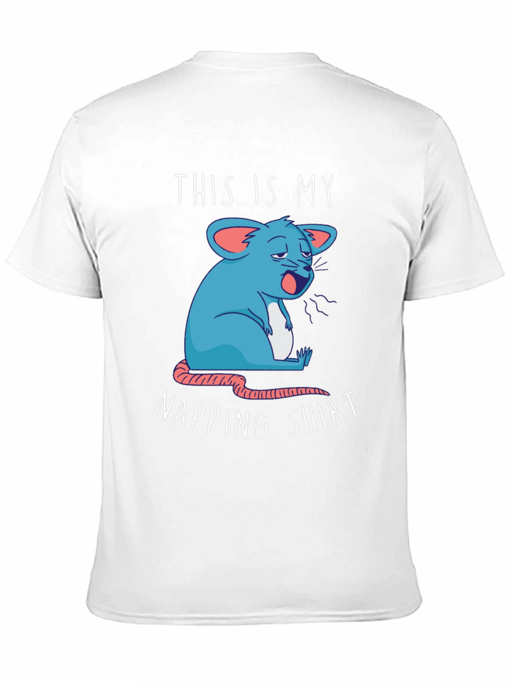 Napping Shirt - Funny Cartoon Sleepy Mouse Tee