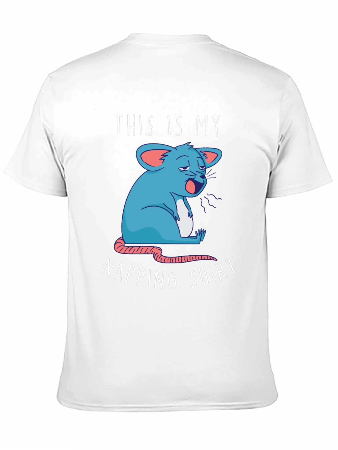Napping Shirt - Funny Cartoon Sleepy Mouse Tee