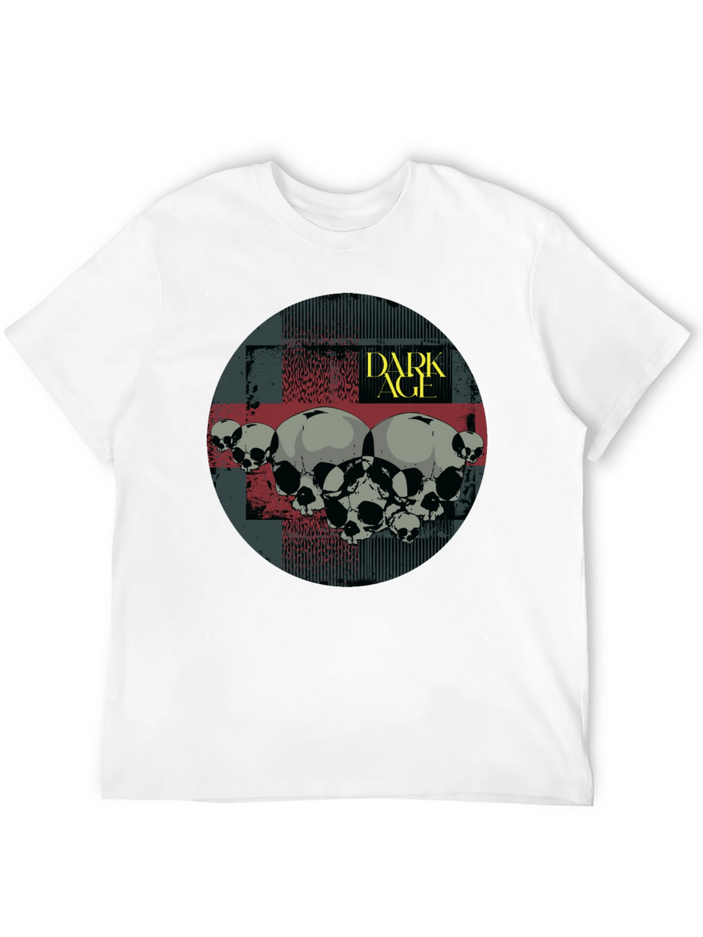 Dark Age Skull Graphic T-Shirt - Black
