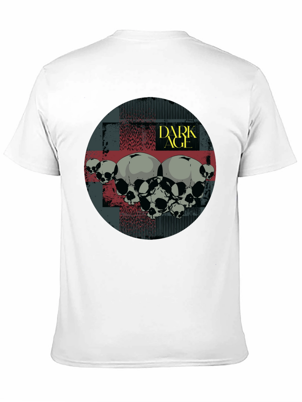 Dark Age Skull Graphic T-Shirt - Black
