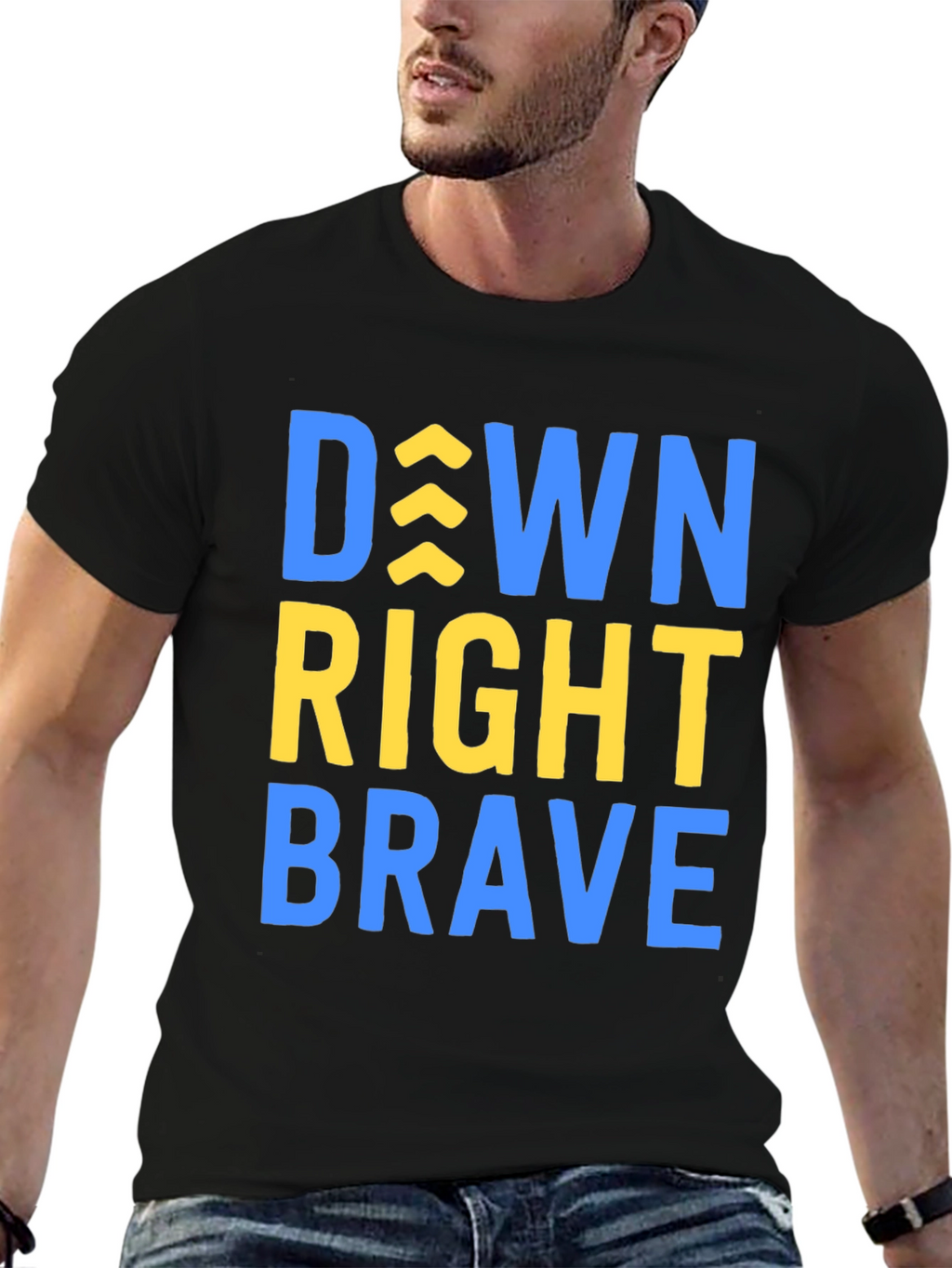 Down Right Brave T-Shirt - Inspirational Tee