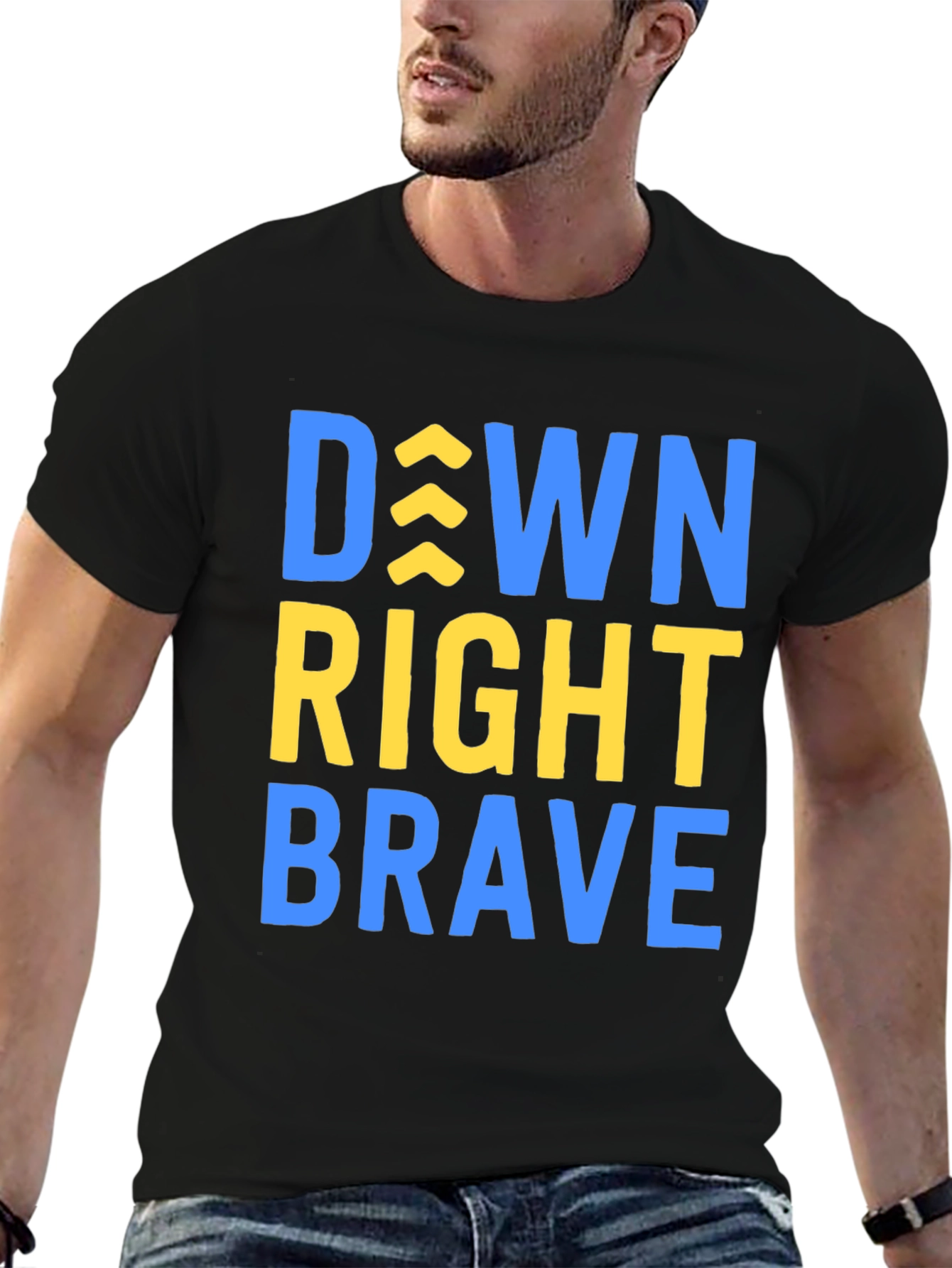 Down Right Brave T-Shirt - Inspirational Tee