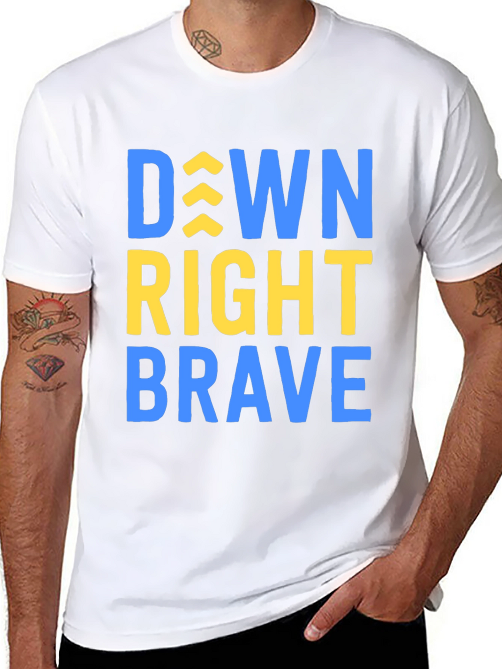 Down Right Brave T-Shirt - Inspirational Tee