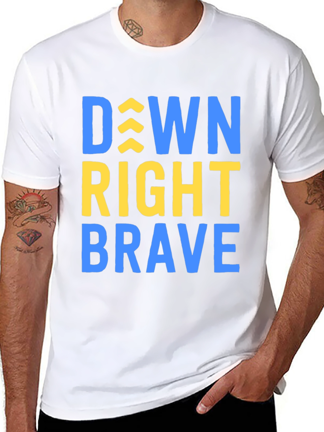 Down Right Brave T-Shirt - Inspirational Tee
