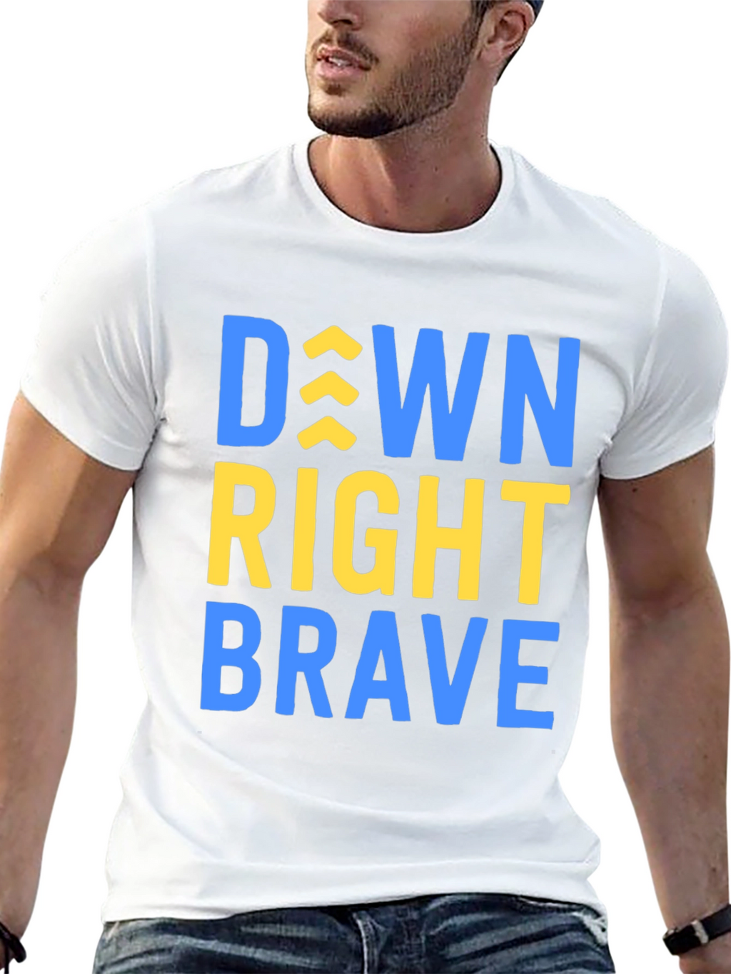 Down Right Brave T-Shirt - Inspirational Tee