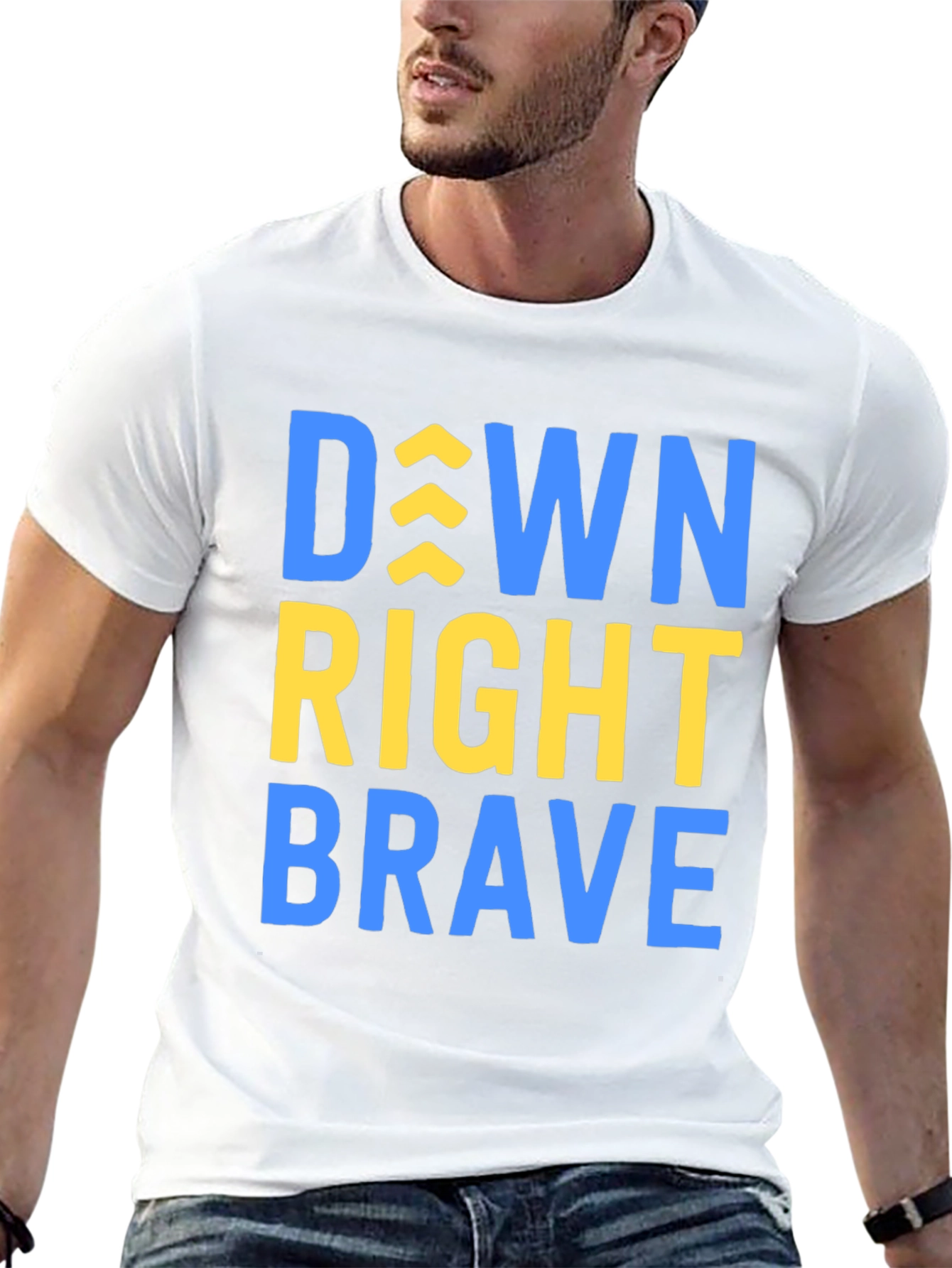 Down Right Brave T-Shirt - Inspirational Tee