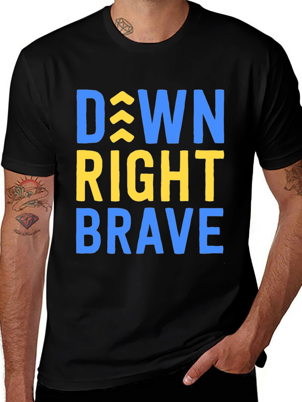 Down Right Brave T-Shirt - Inspirational Tee