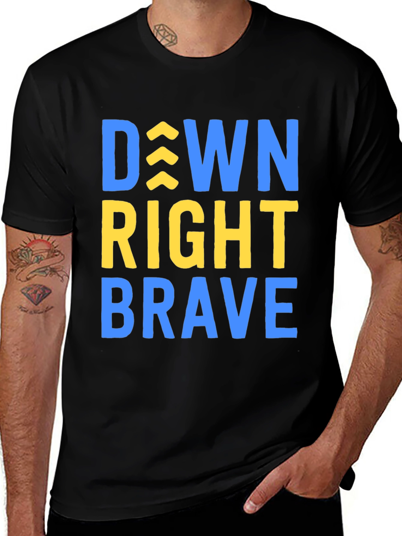Down Right Brave T-Shirt - Inspirational Tee