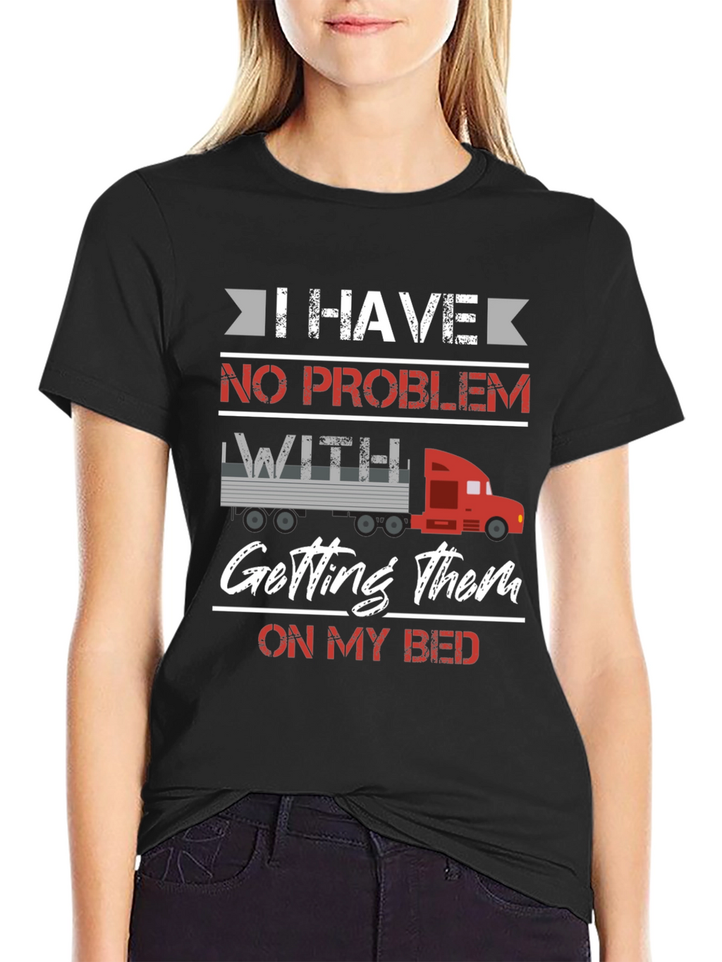 Funny Trucker Bed T-Shirt