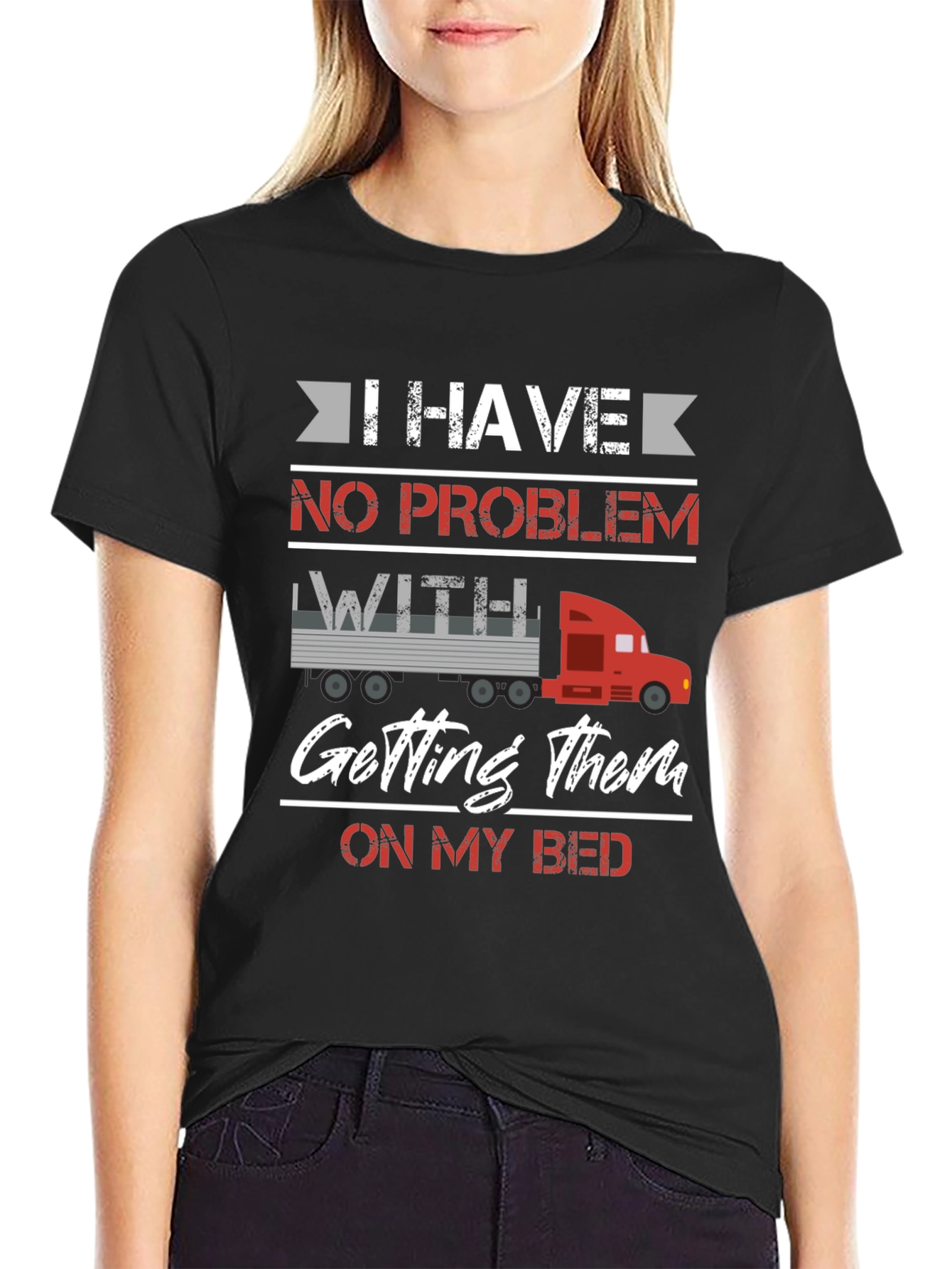 Funny Trucker Bed T-Shirt