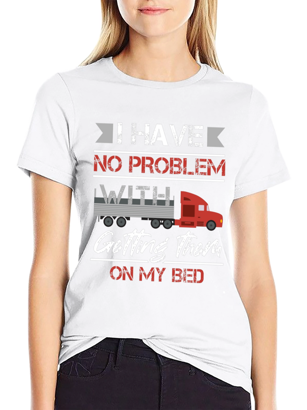 Funny Trucker Bed T-Shirt