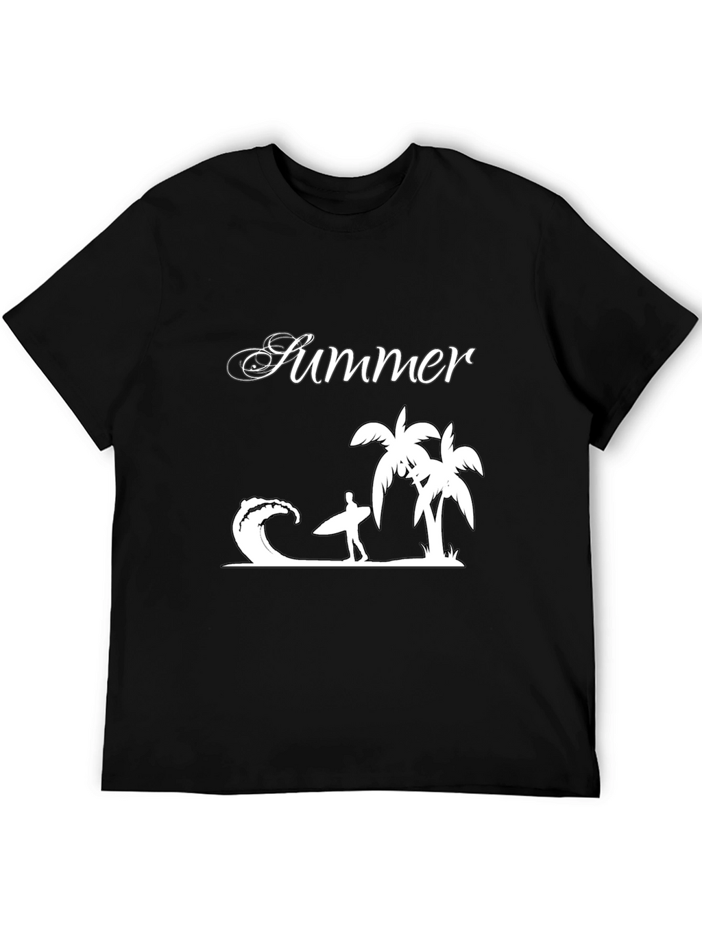Summer Vibes Graphic Tee - Black