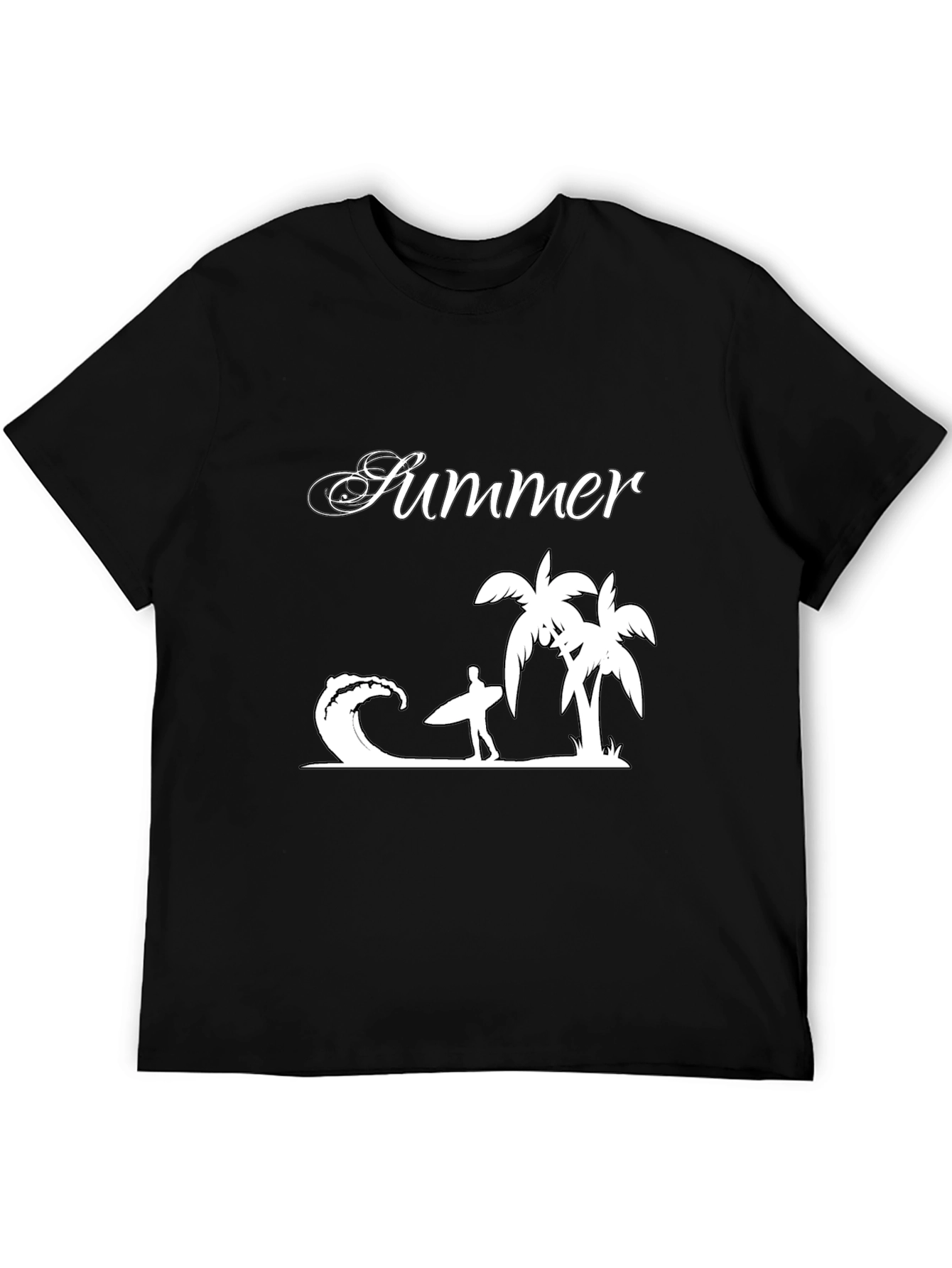 Summer Vibes Graphic Tee - Black