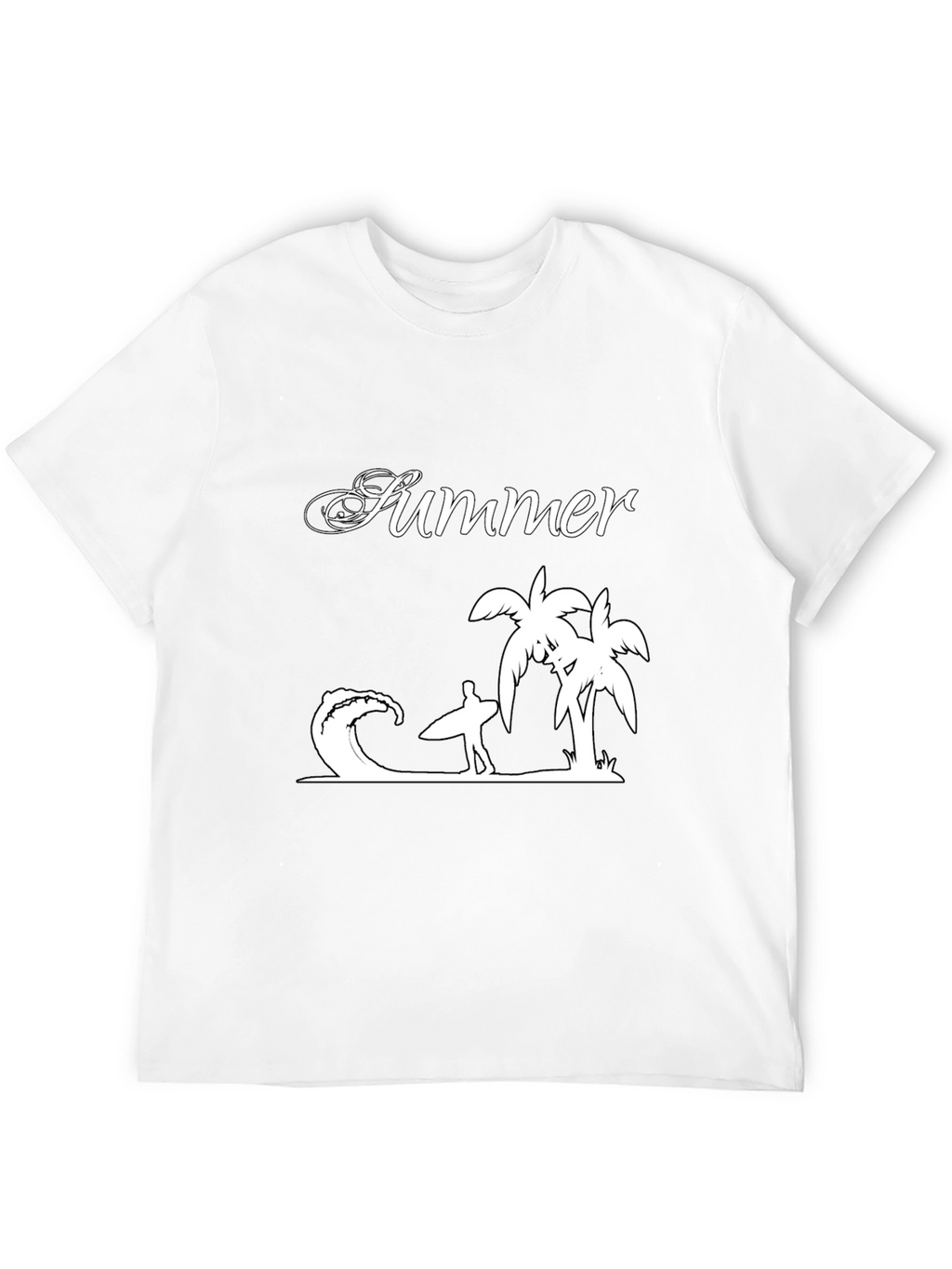 Summer Vibes Graphic Tee - Black
