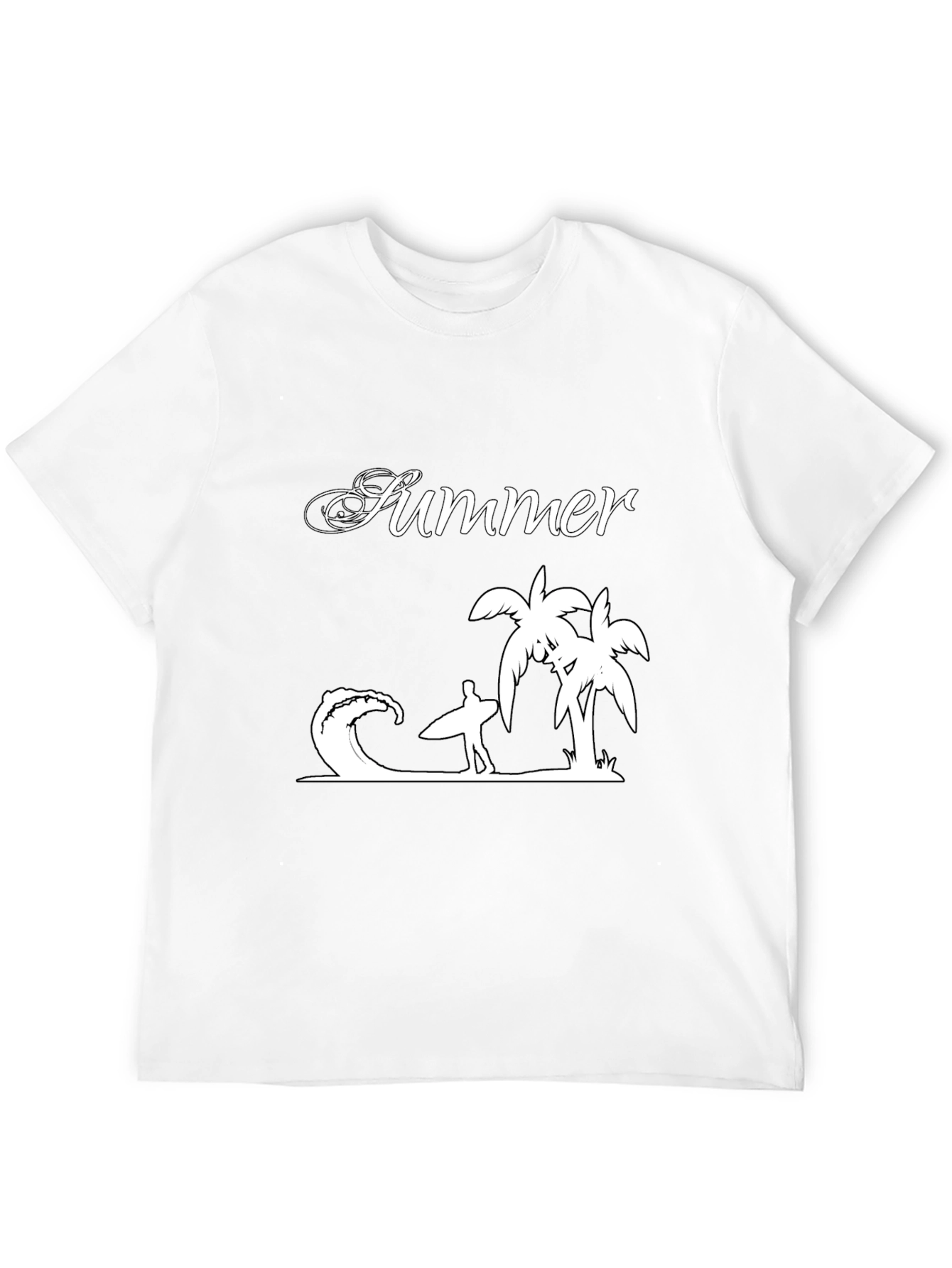 Summer Vibes Graphic Tee - Black