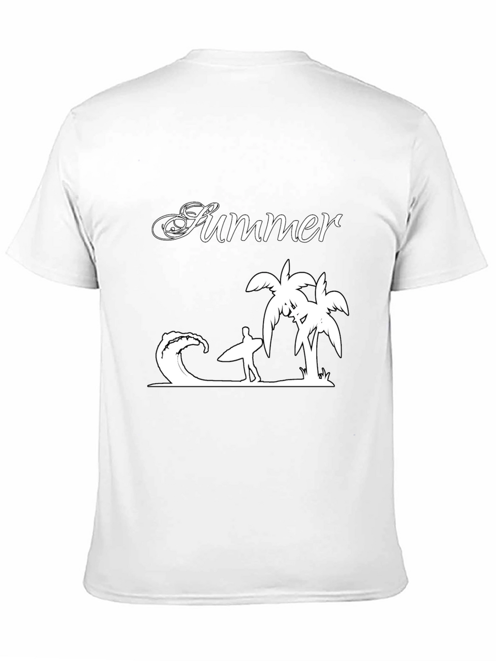 Summer Vibes Graphic Tee - Black