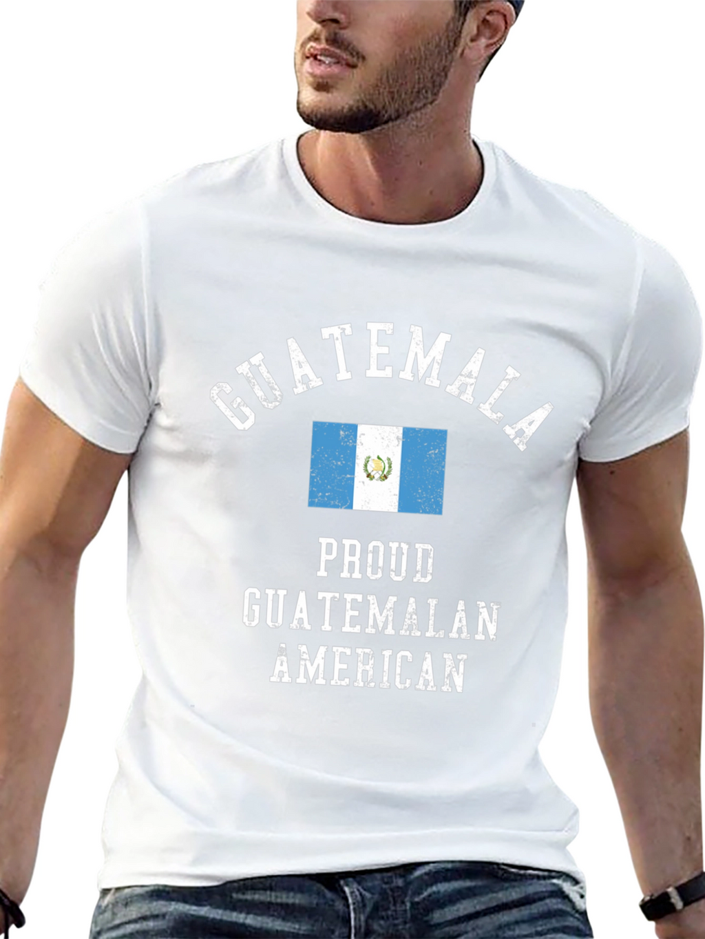 Proud Guatemalan American Black T-Shirt