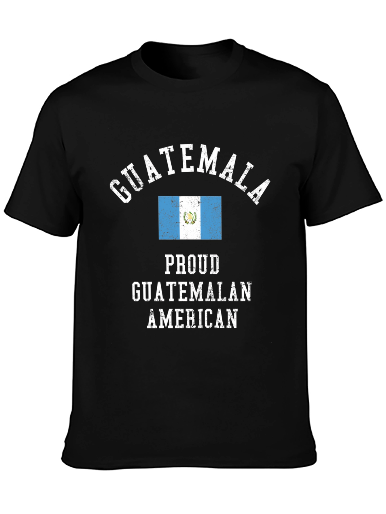 Proud Guatemalan American Black T-Shirt