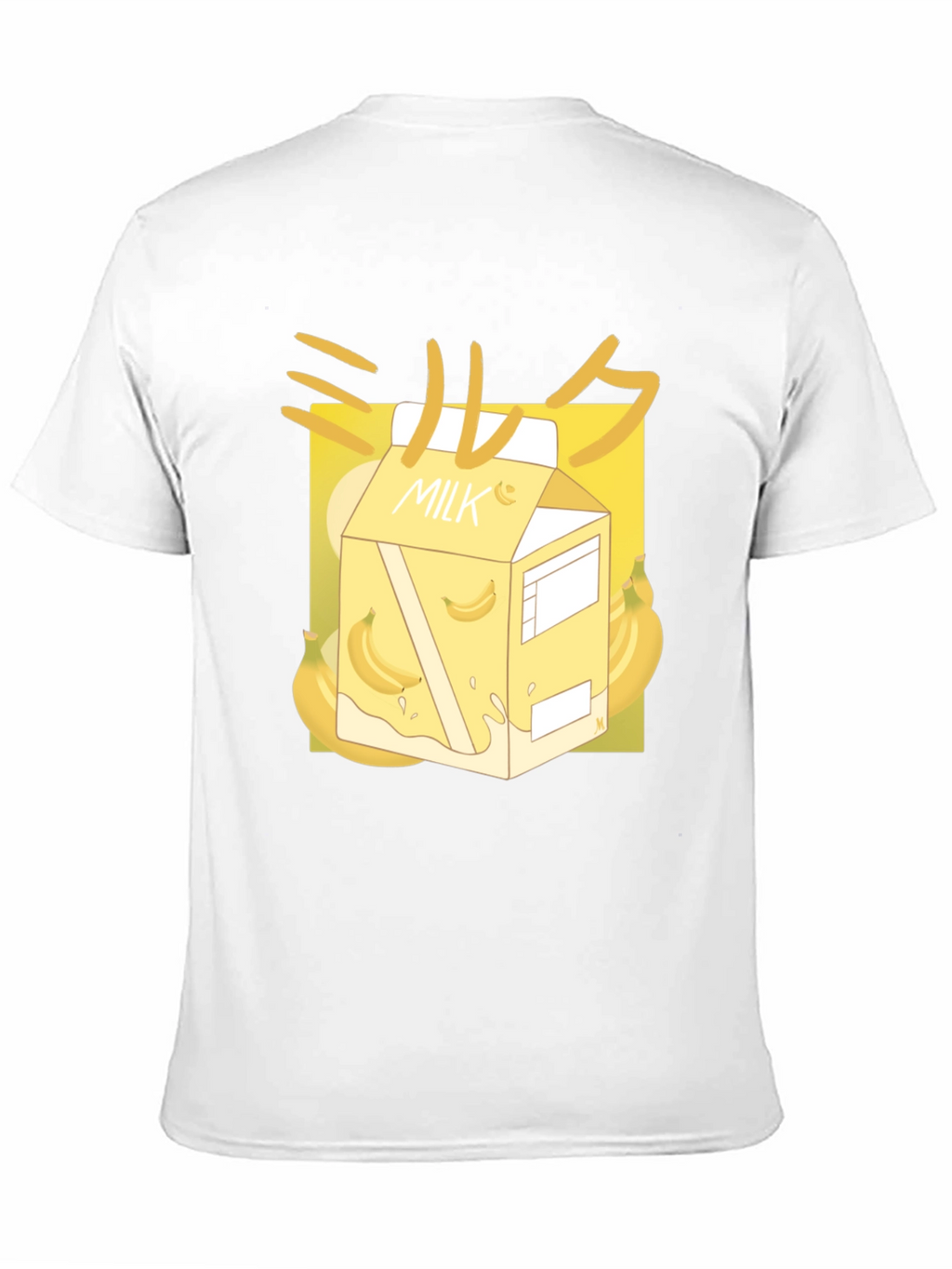 Banana Milk T-Shirt - Kawaii Style Black Tee