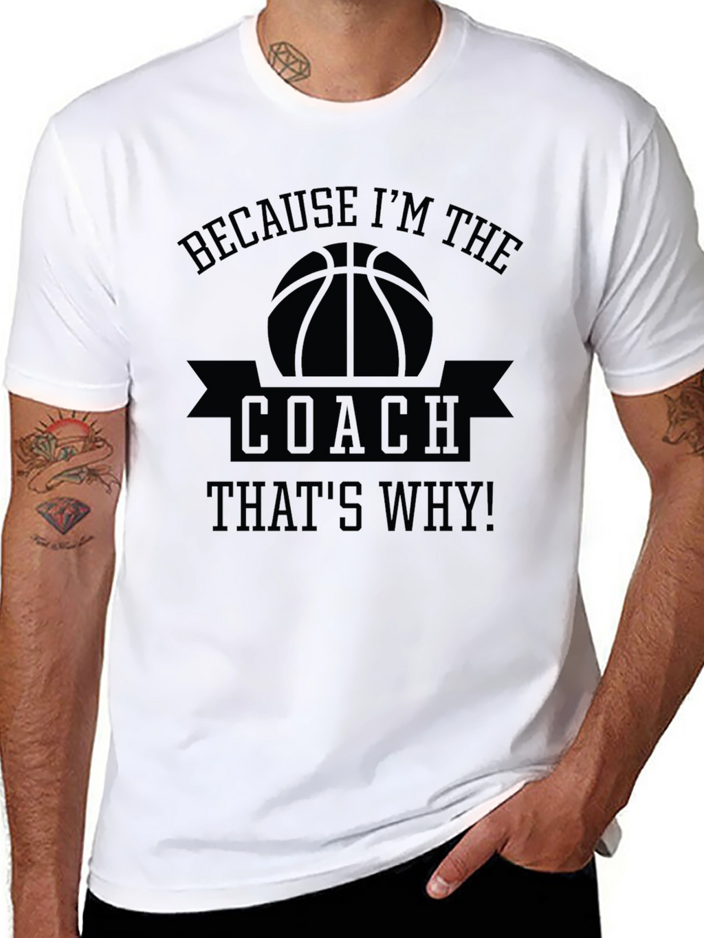 Basketball Coach T-Shirt - Because Im The Coach!