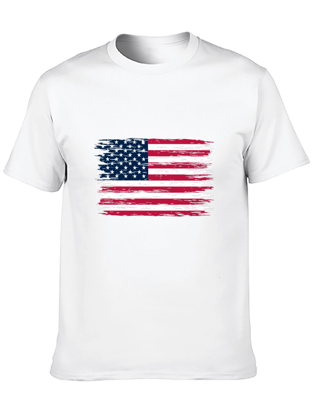 American Flag Graphic Print Tee