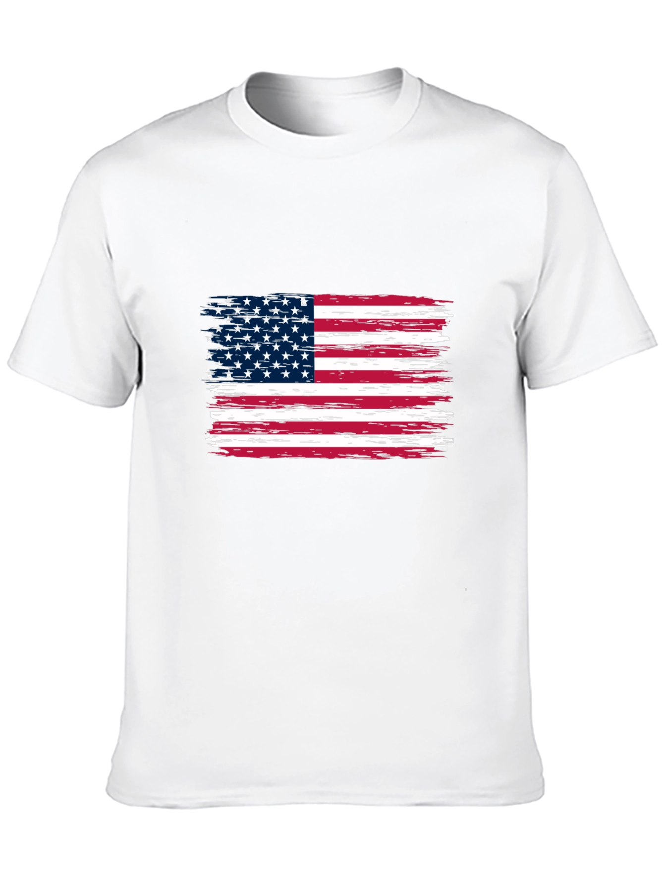 American Flag Graphic Print Tee