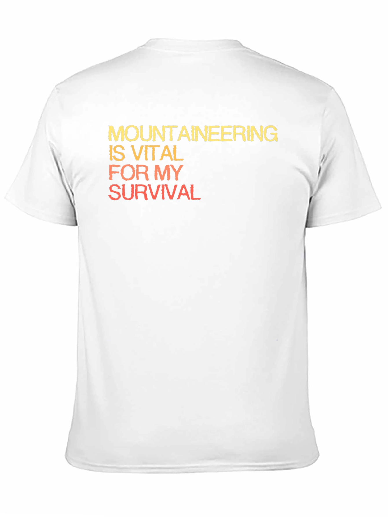Mountaineering Vital For My Survival Black T-Shirt