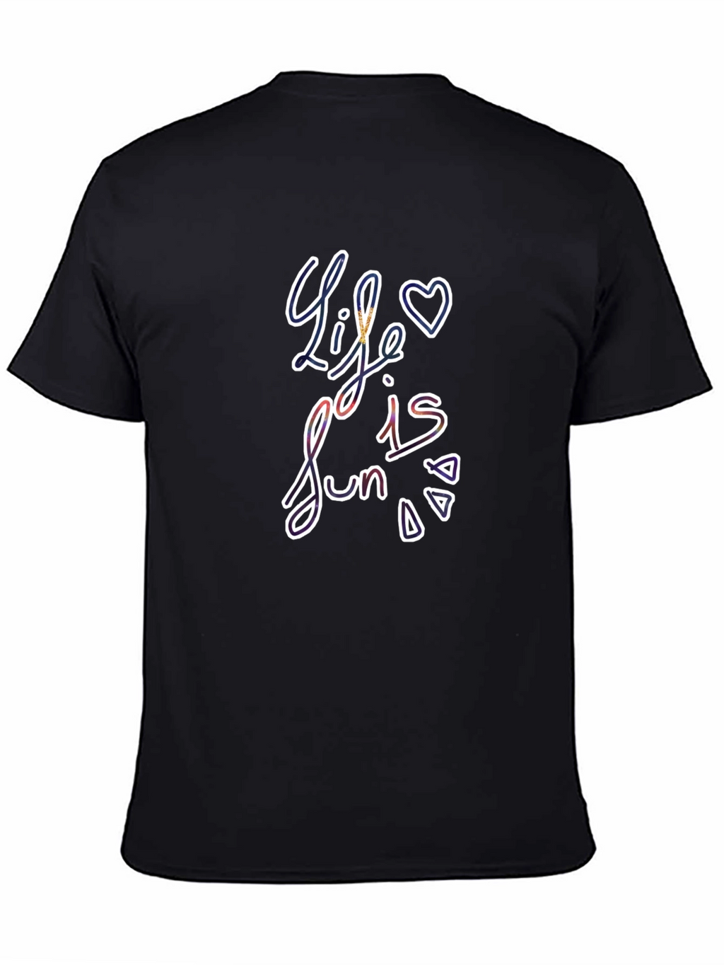 Life is Fun Graphic Tee - Black