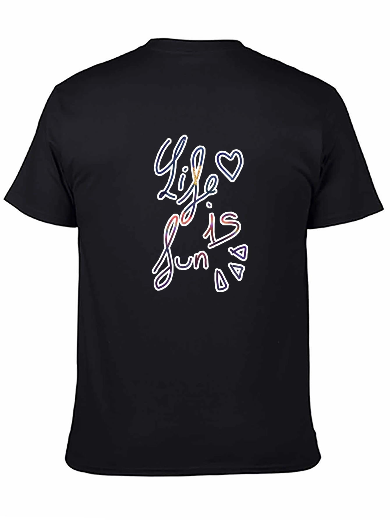 Life is Fun Graphic Tee - Black