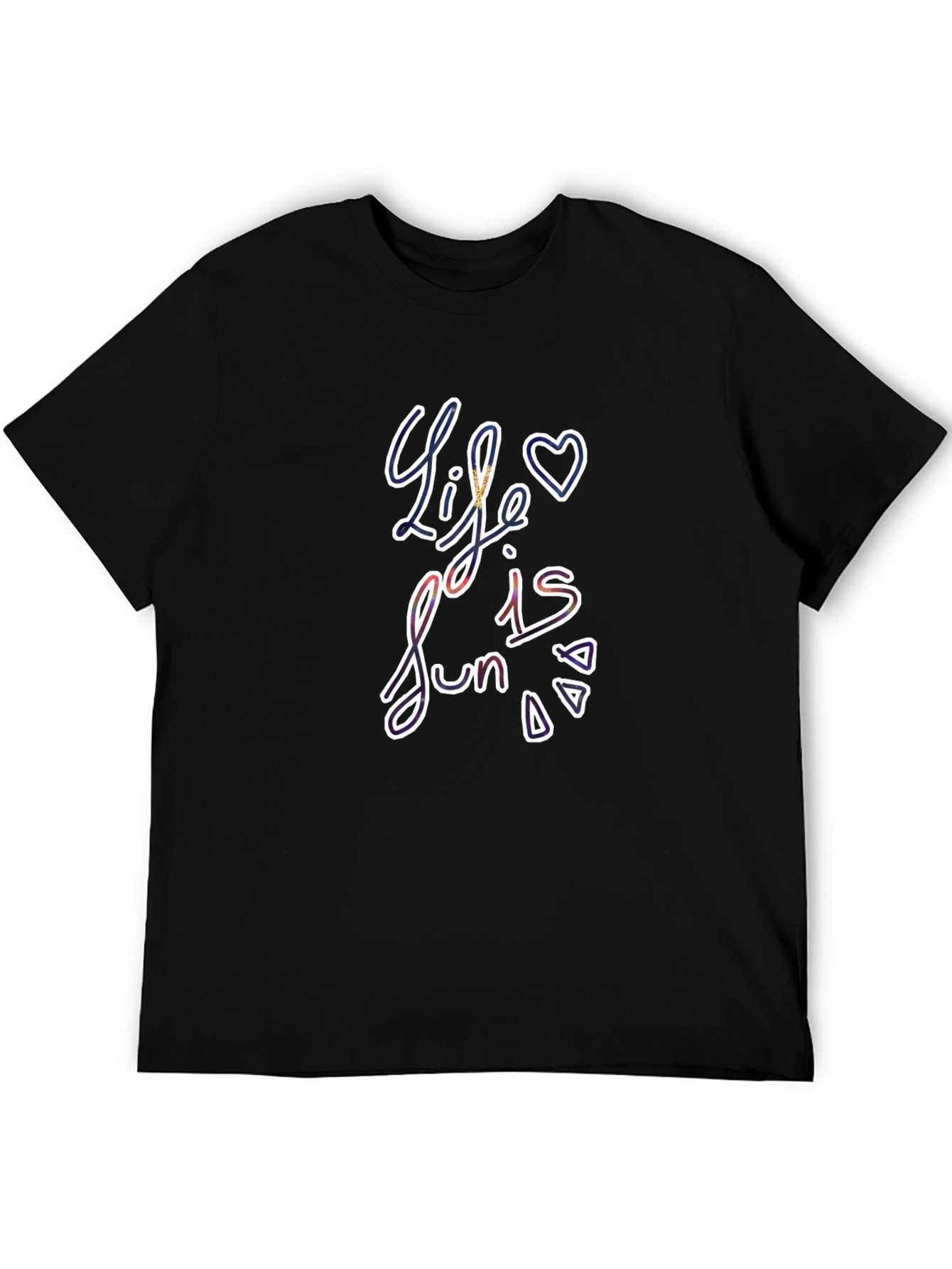 Life is Fun Graphic Tee - Black
