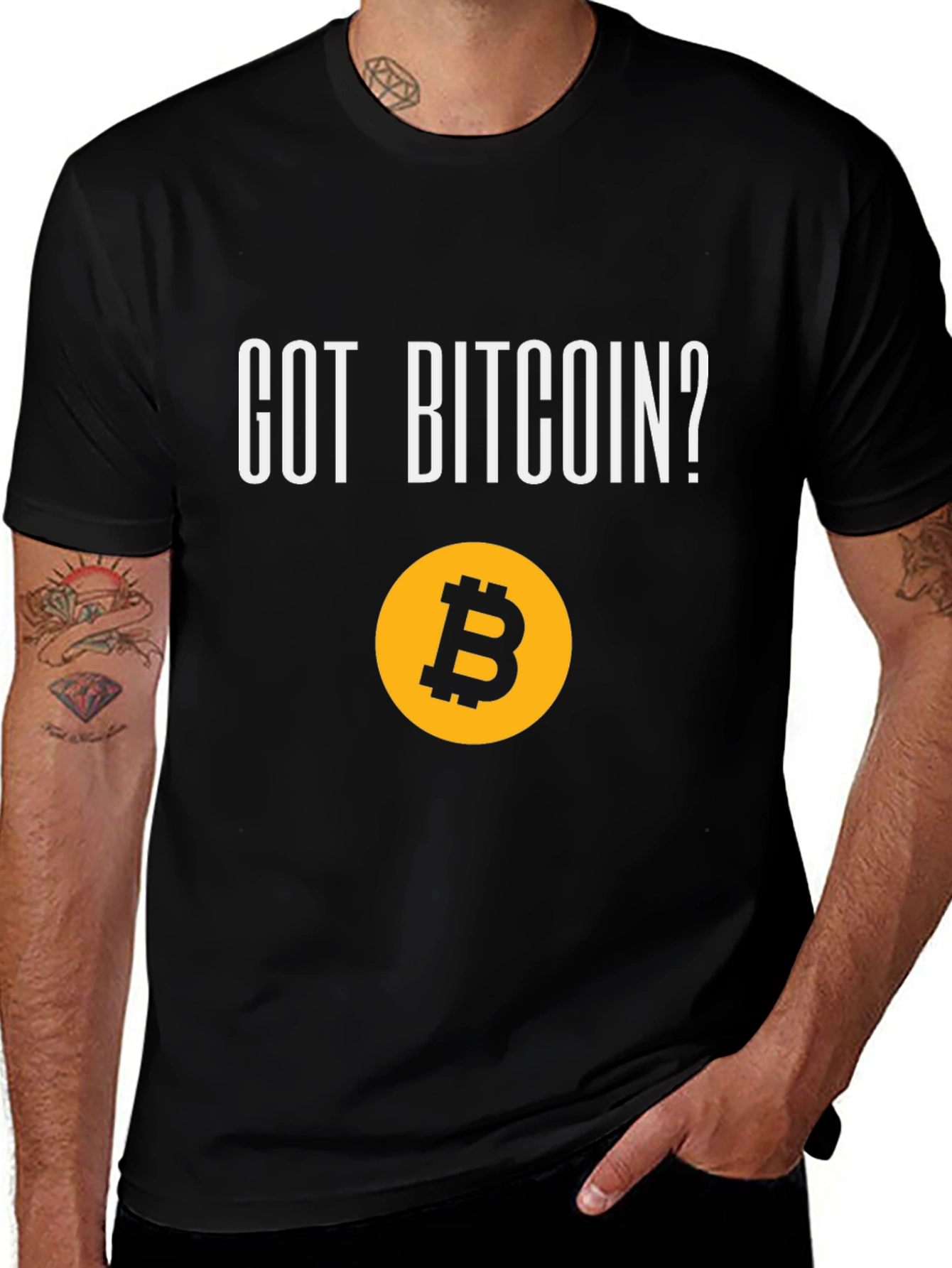 Got Bitcoin? Black Graphic Tee