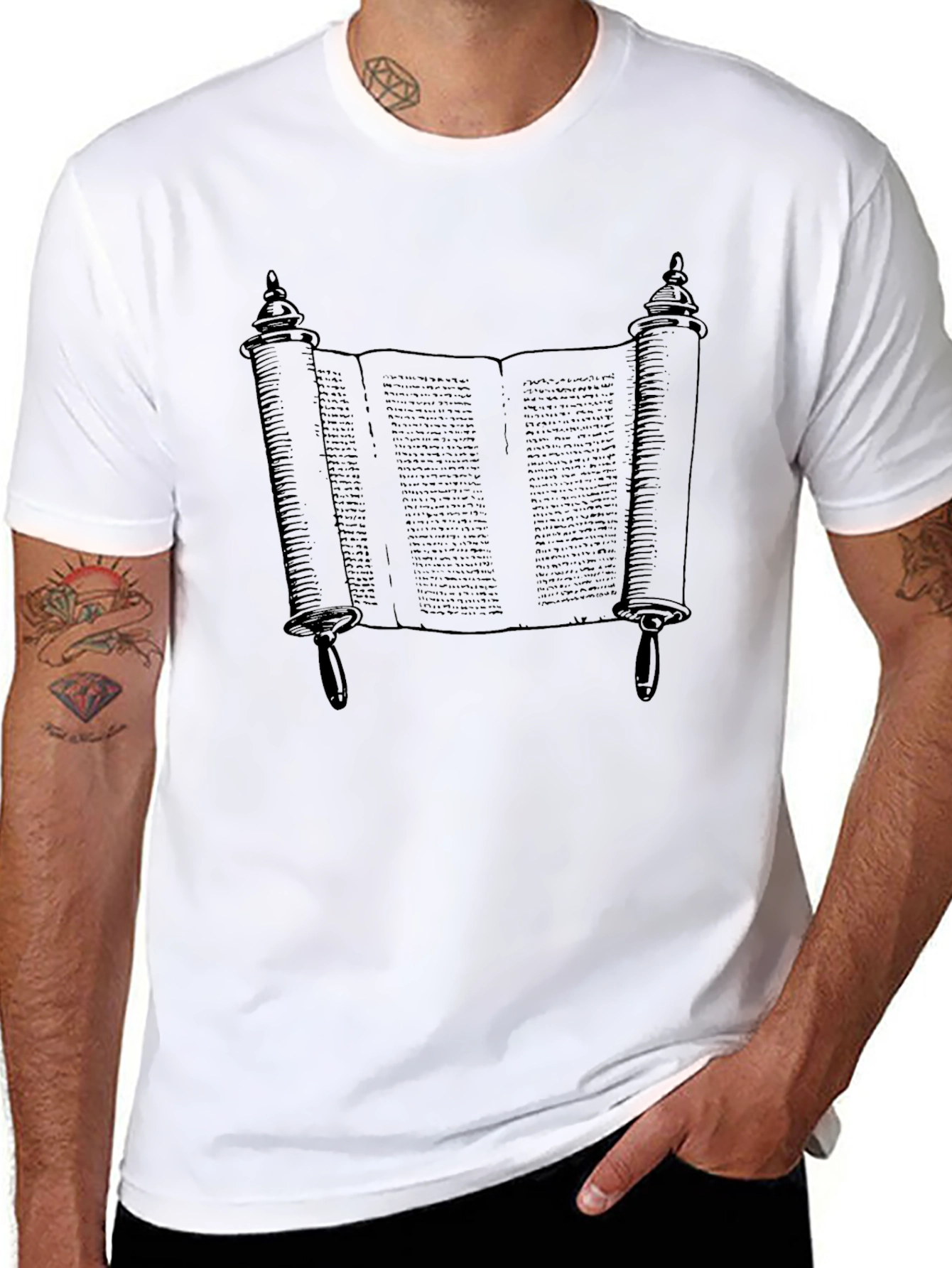 Scrollwork Graphic T-Shirt